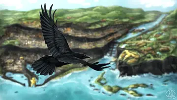Raven flying over Al’Anfa